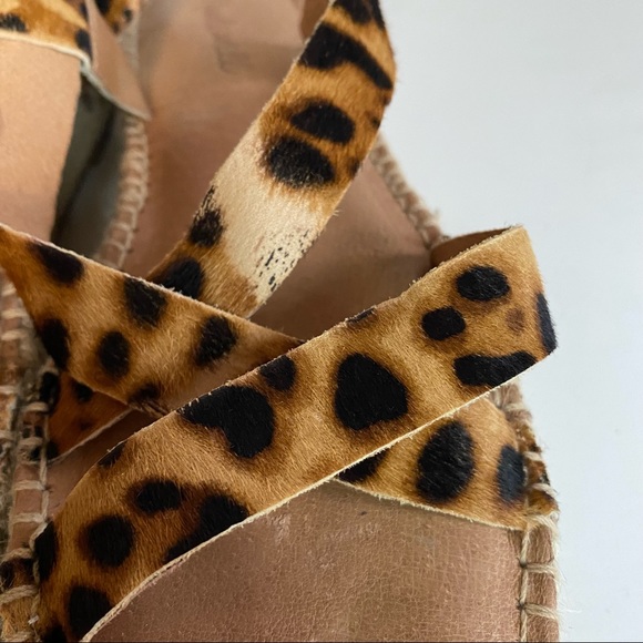 Madewell The Malia Espadrille Cheetah Leopard Sandal Size 9.5 - Picture 3 of 11